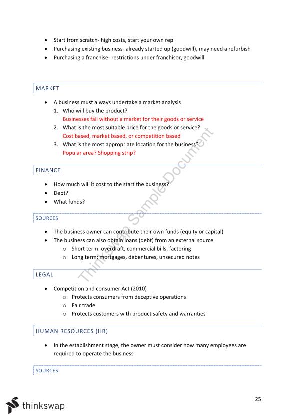 business studies notes pdf